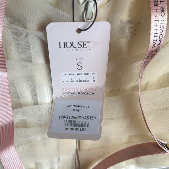 NEW House of CB Melinda Chiffon Draped Corset Top Small - Picture 4 of 13